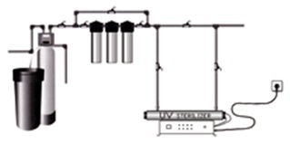 Установка обеззараживания воды SDB-550 - 55w, 10 Lamps TOPAQUA
